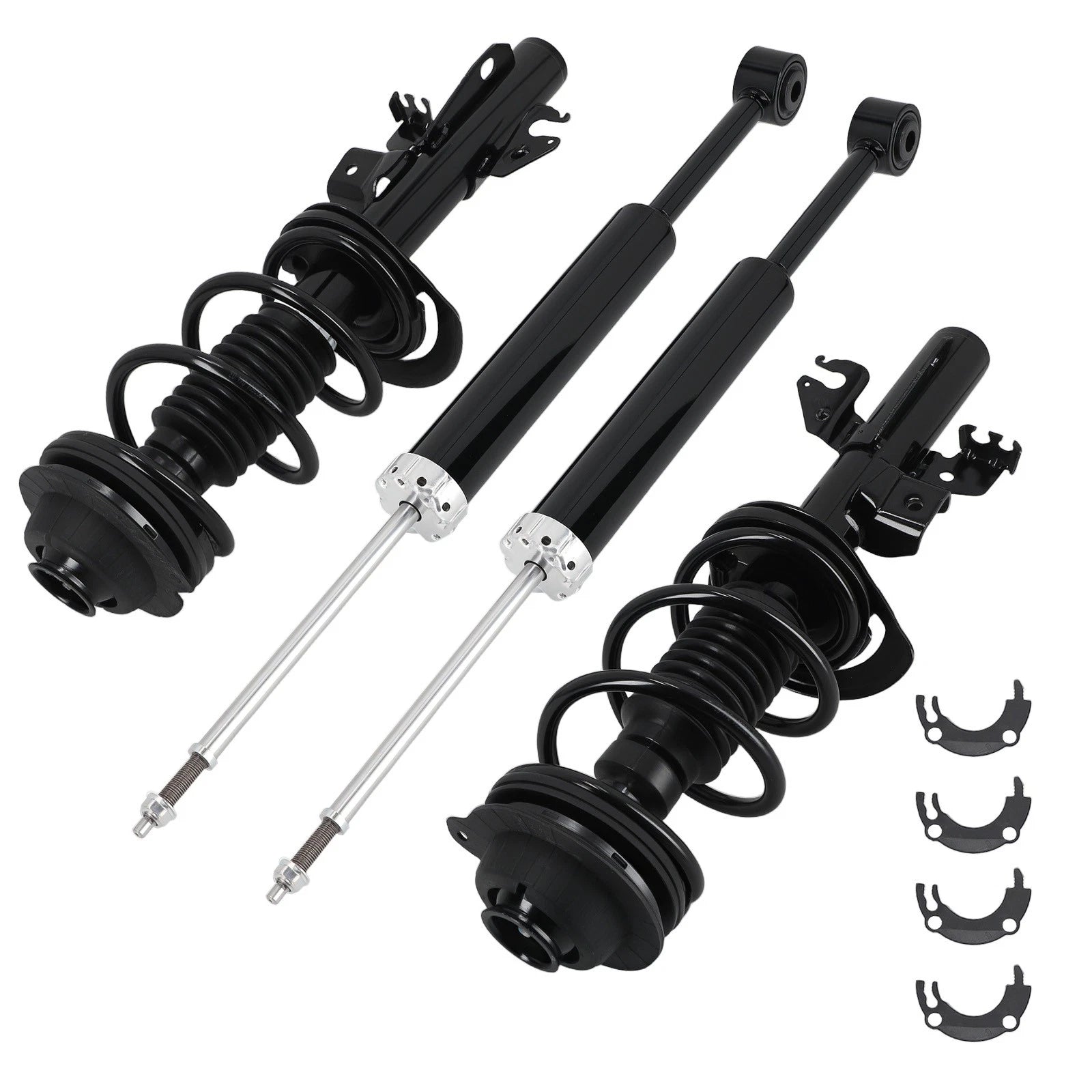 Set of 4 Front & Rear Struts w/Coil Spring Assembly for Chrysler 200 (2015–2017)