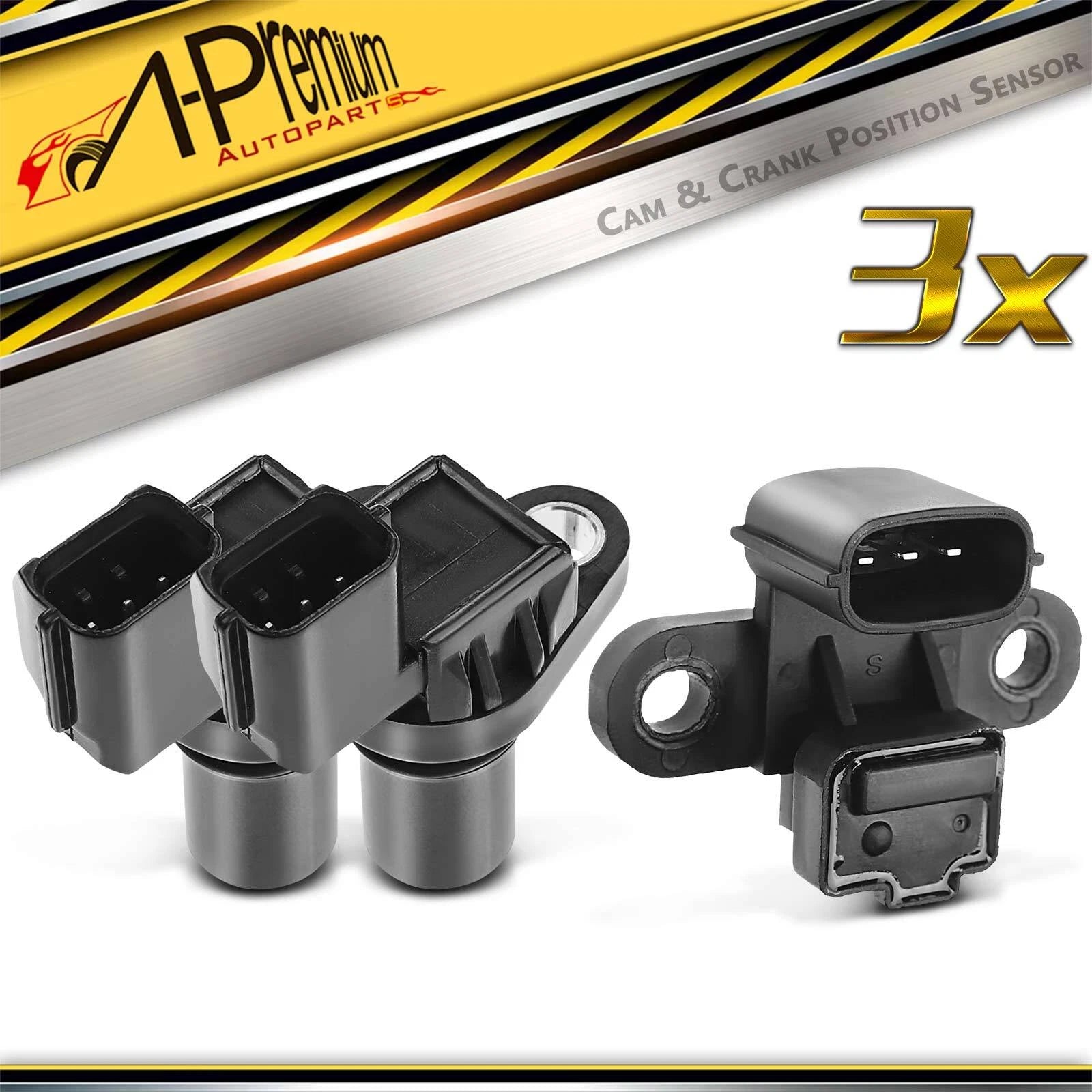 2X Camshaft & Crankshaft Position Sensors for Mitsubishi Lancer (2003–2006)