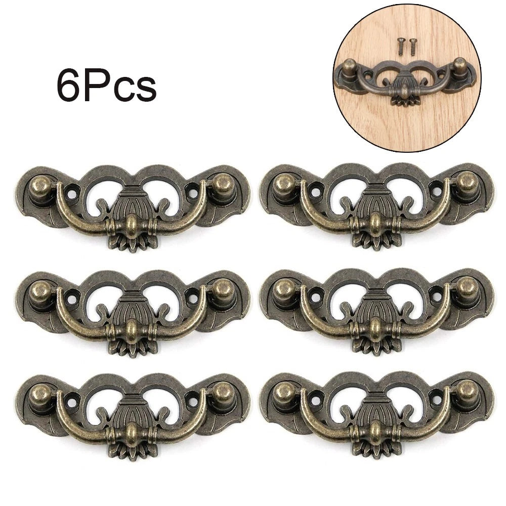 Set of 6 Vintage Drawer Knobs for Cabinet Pulls