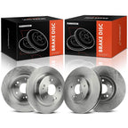 Set of 4 Front & Rear Disc Brake Rotors for Acura TSX (2009–2014) Honda Accord
