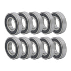 Set of 10 Deep Groove Ball Bearings 35mm x 72mm x 17mm Rubber Sealed