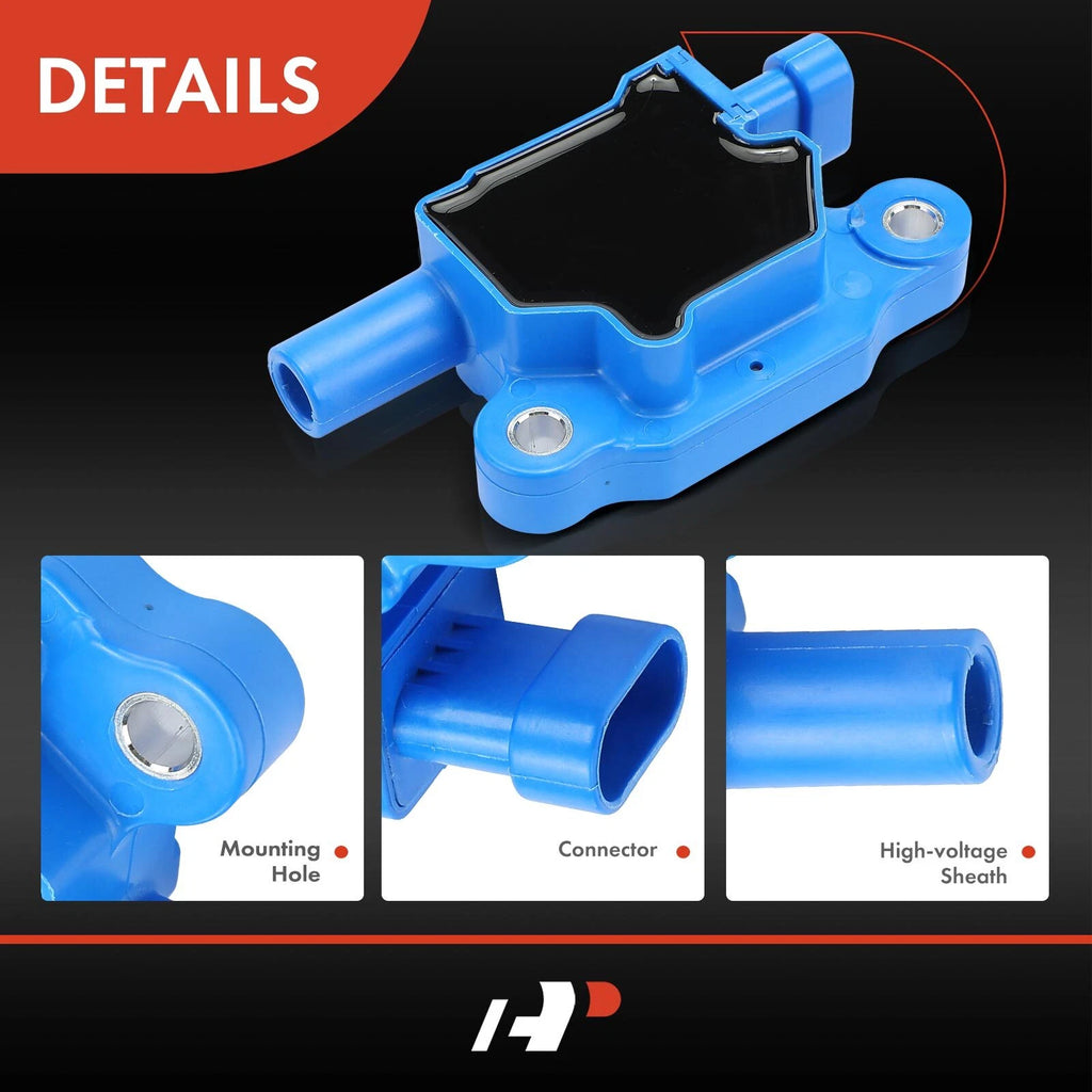 8x Blue Ignition Coil for Chevy Silverado 1500 (2007-2013) Impala (2006-2009)