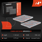 2X Activated Carbon Cabin Air Filter for Jeep Grand Cherokee (2022–2024)