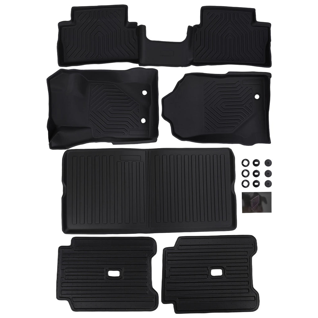 All Weather Floor Mats for Ford Bronco 2 Door (2021–2025) TPE Waterproof