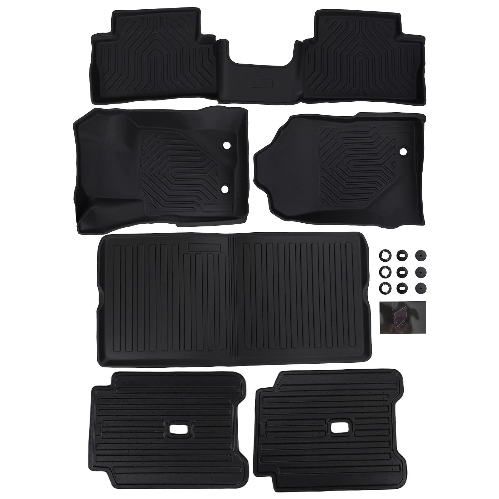 All Weather Floor Mats for Ford Bronco 2 Door (2021–2025) TPE Waterproof