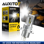 H4 LED Bulb for Motorcycle (6000K, Hi/Low Beam)
