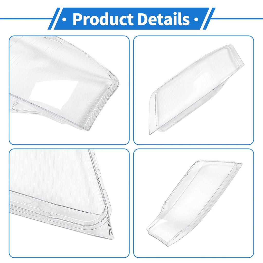 1 Pc Headlight Lens Cover for Audi A6 (1998–2002) Clear