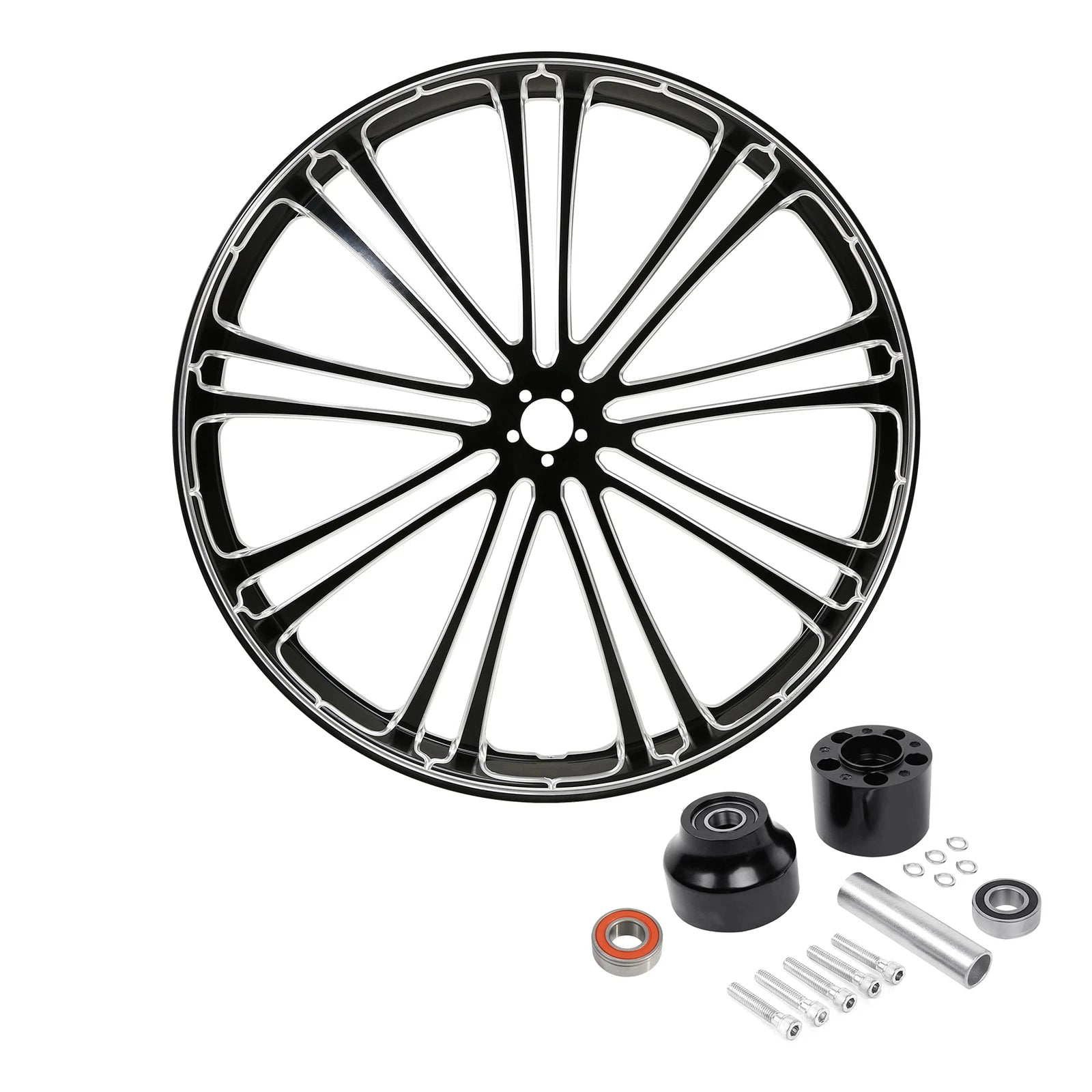30" Front Wheel Rim & Single Disc Hub for Harley Touring Street Glide (2008–2025)