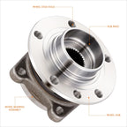 Front Wheel Hub Bearing Assembly Kit for Jeep Cherokee/Chrysler 200 (2015–2021)