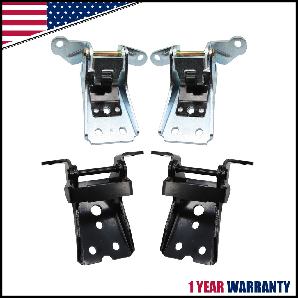 Set of 4 Front Upper Lower Door Hinges for Ford F150 F-250 F-350 (1980–1997)