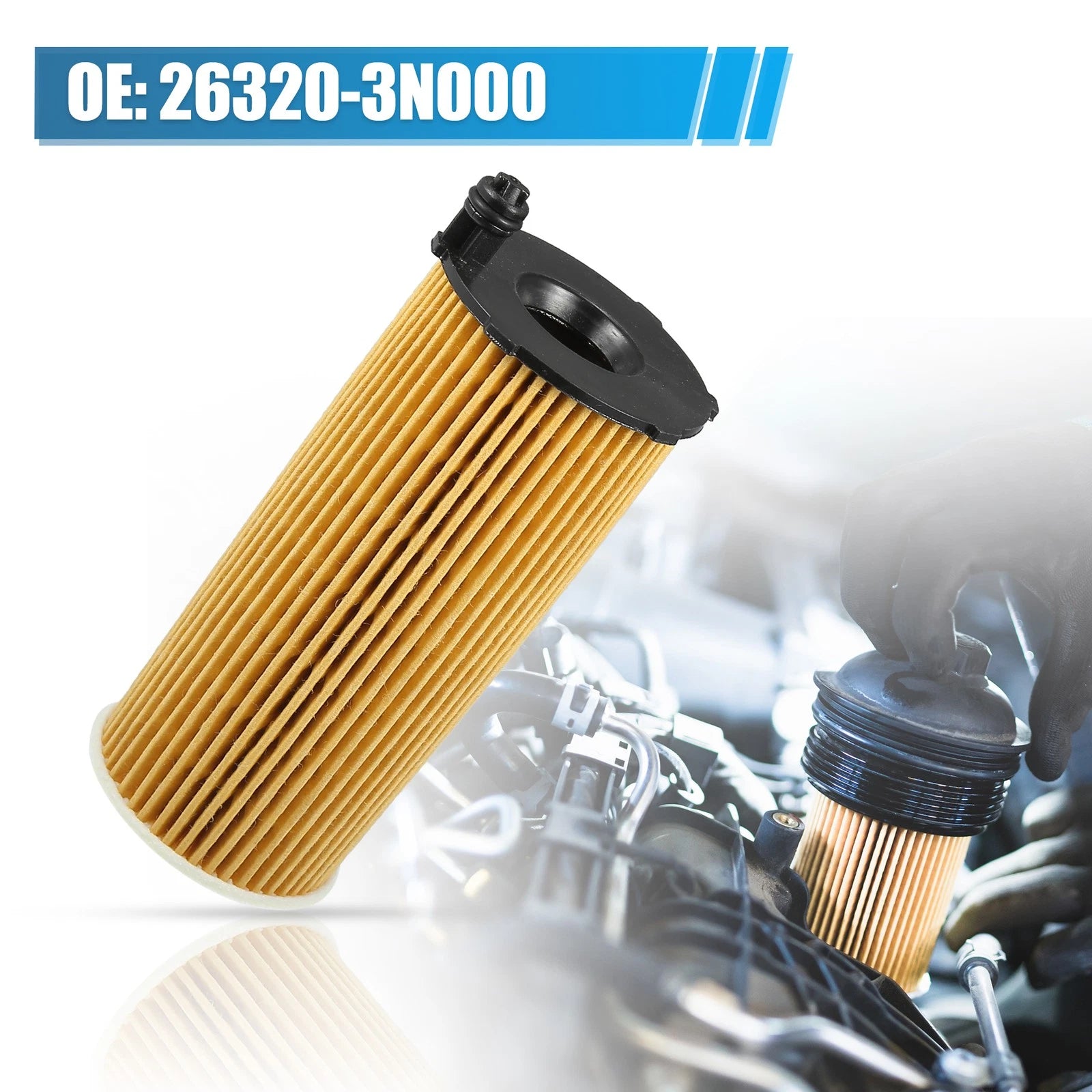 Engine Oil Filter 26320-3N000 for Kia Carnival EX (2020–2023)