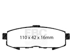 Set of 4 Rear Brake Pads for Mazda MPV (2004–2006) RJ849JN
