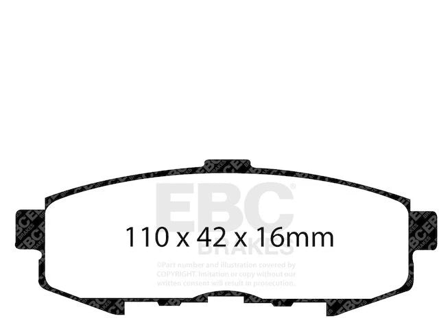 Set of 4 Rear Brake Pads for Mazda MPV (2004–2006) RJ849JN