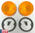 Amber Back-Up Reverse Light Lenses Replacement Pair for Dodge Ram (2009–2018)