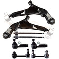 Set of 8 Front Lower Control Arms Sway Bars Tie Rods for Nissan Maxima (2000–2003)