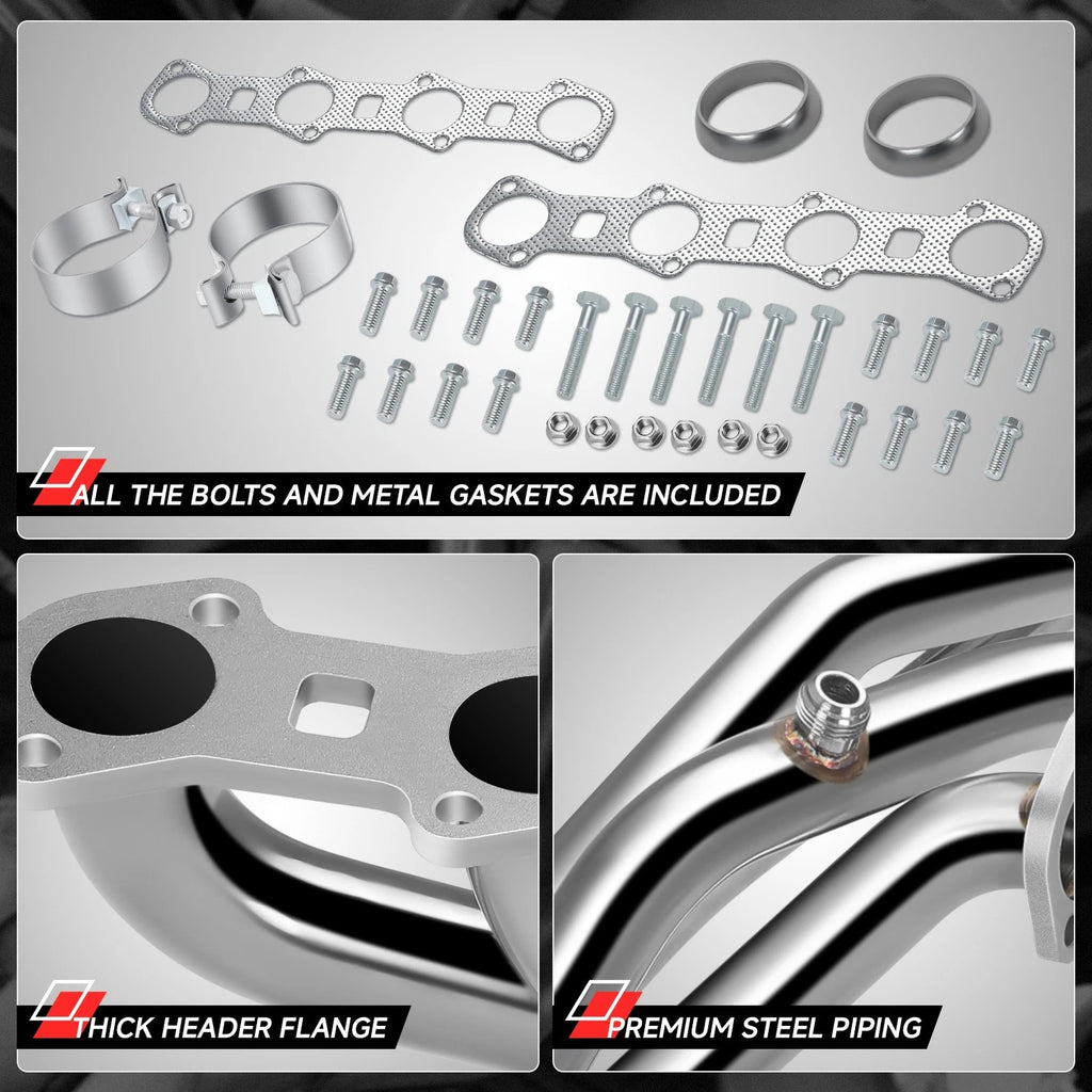Stainless Steel Exhaust Header Manifold Pair for Ford F150 (1999–2003)