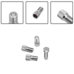 Set of 4 Chrome Valve Stem Extenders for Wheel Accessories