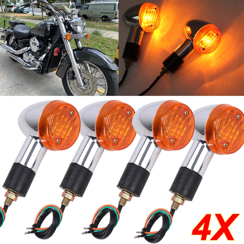 4X Turn Signal Lights for Kawasaki VN Vulcan 1500 (1996–2009)