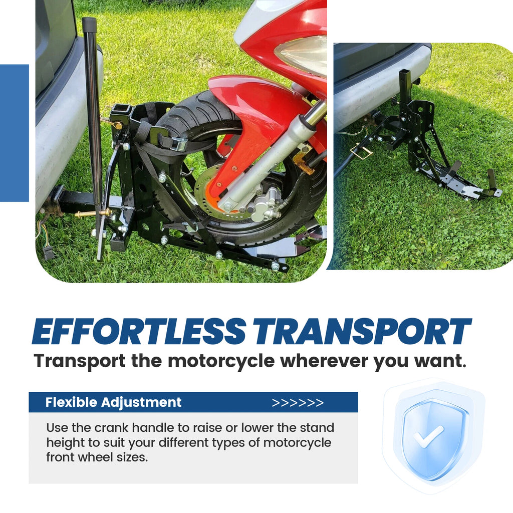 800lb Motorcycle Scooter Carrier Tow Receiver Hitch Mount Rack