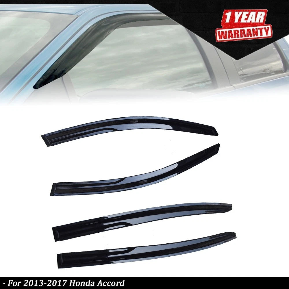 Set of 4 Side Window Vent Visors for Honda Accord (2013–2017)