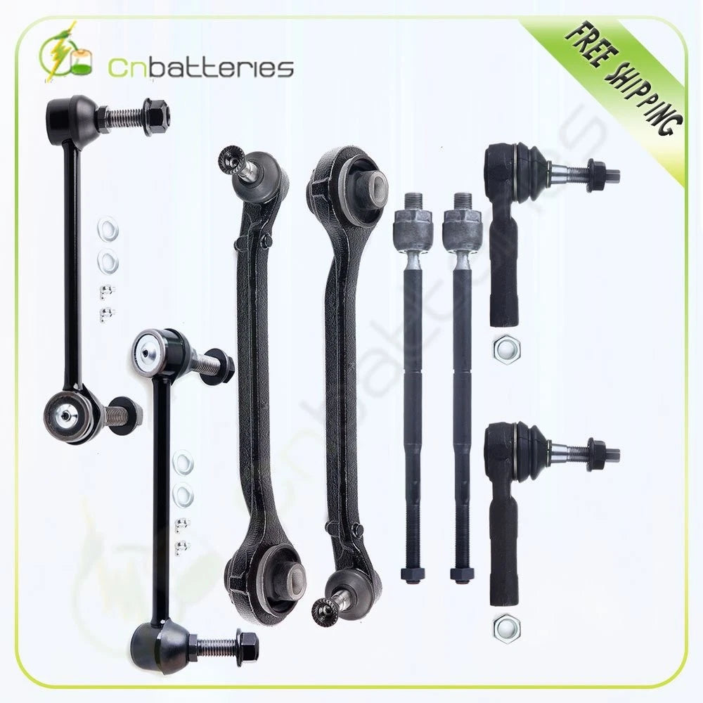 8-Pc Suspension Kit Control Arm Tie Rod Ends for Dodge Charger (2006–2010)
