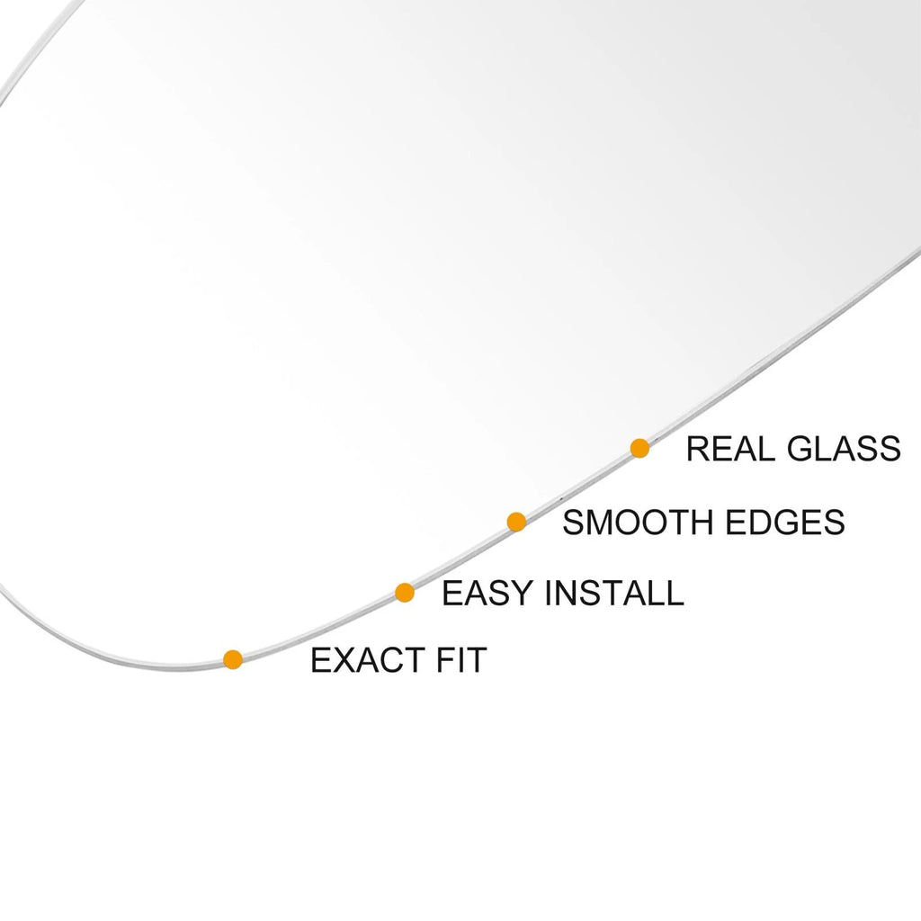 Left Side Rearview Mirror Glass w/ Adhesive for VW Jetta Passat EOS GTI (2006–2012)