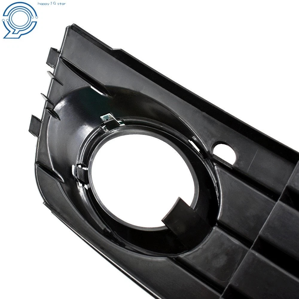 Pair Front Bumper Fog Light Grille for Audi A4 B8 (2009-2012)
