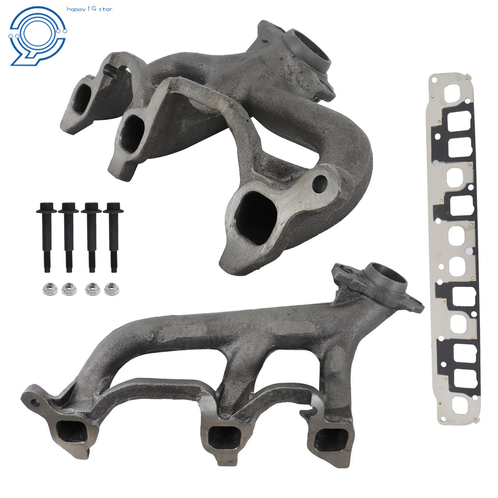 2X Exhaust Manifold & Gasket for Jeep Wrangler Grand Cherokee (TJ)
