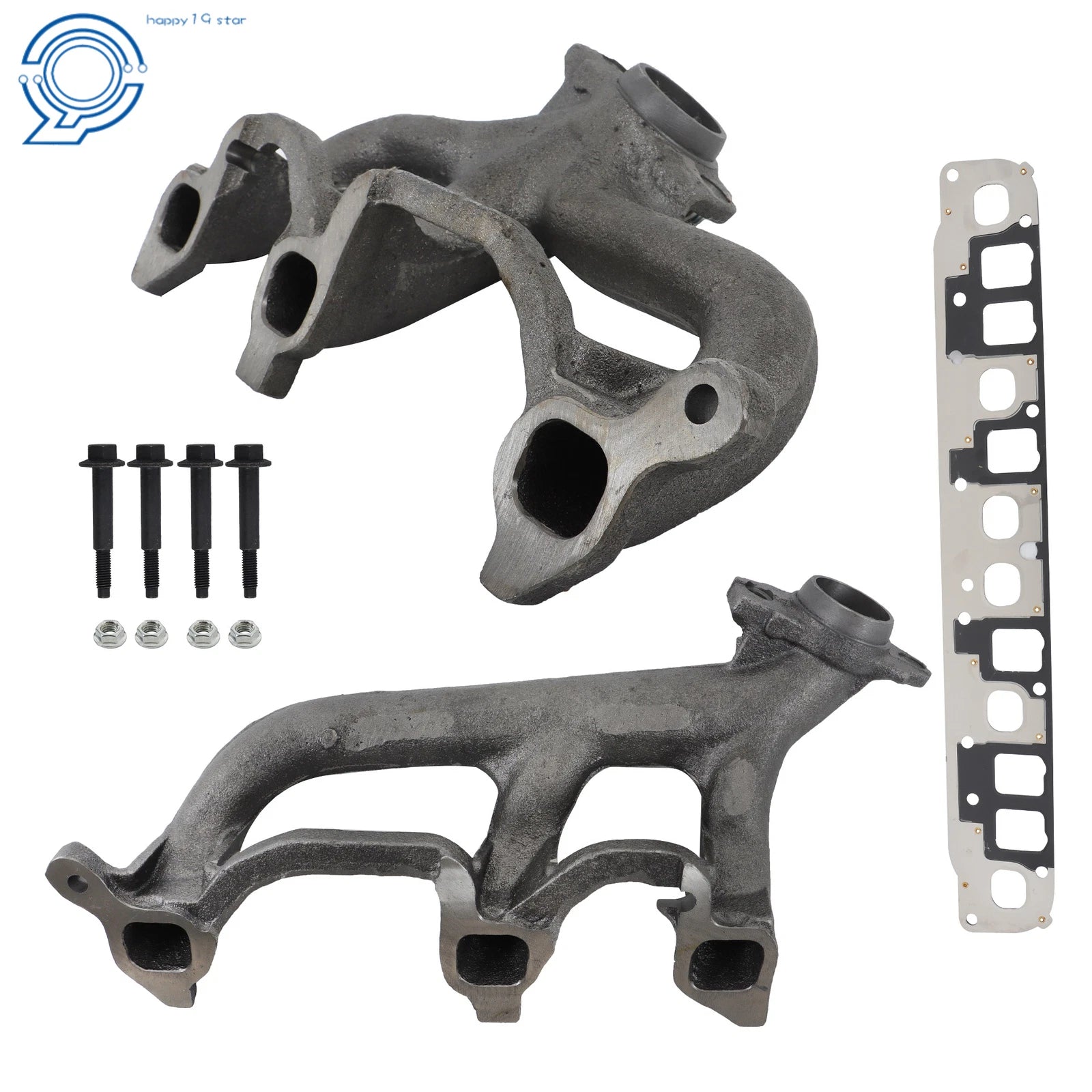 2X Exhaust Manifold & Gasket for Jeep Wrangler Grand Cherokee (TJ)