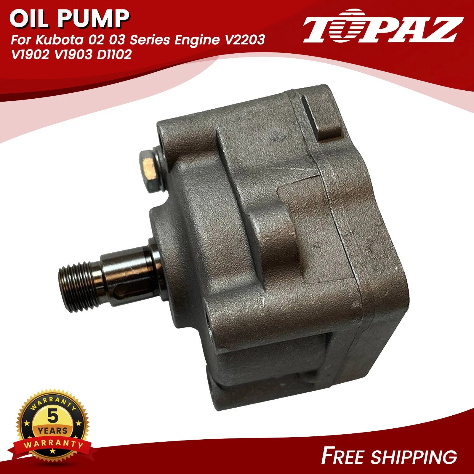Oil Pump for Kubota V2203 V1902 V1903 D1102 (2002–2003)