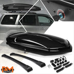 Aluminum Cross Bar Roof Rack for Honda Pilot (2003–2008) + Black Cargo Box & Keys
