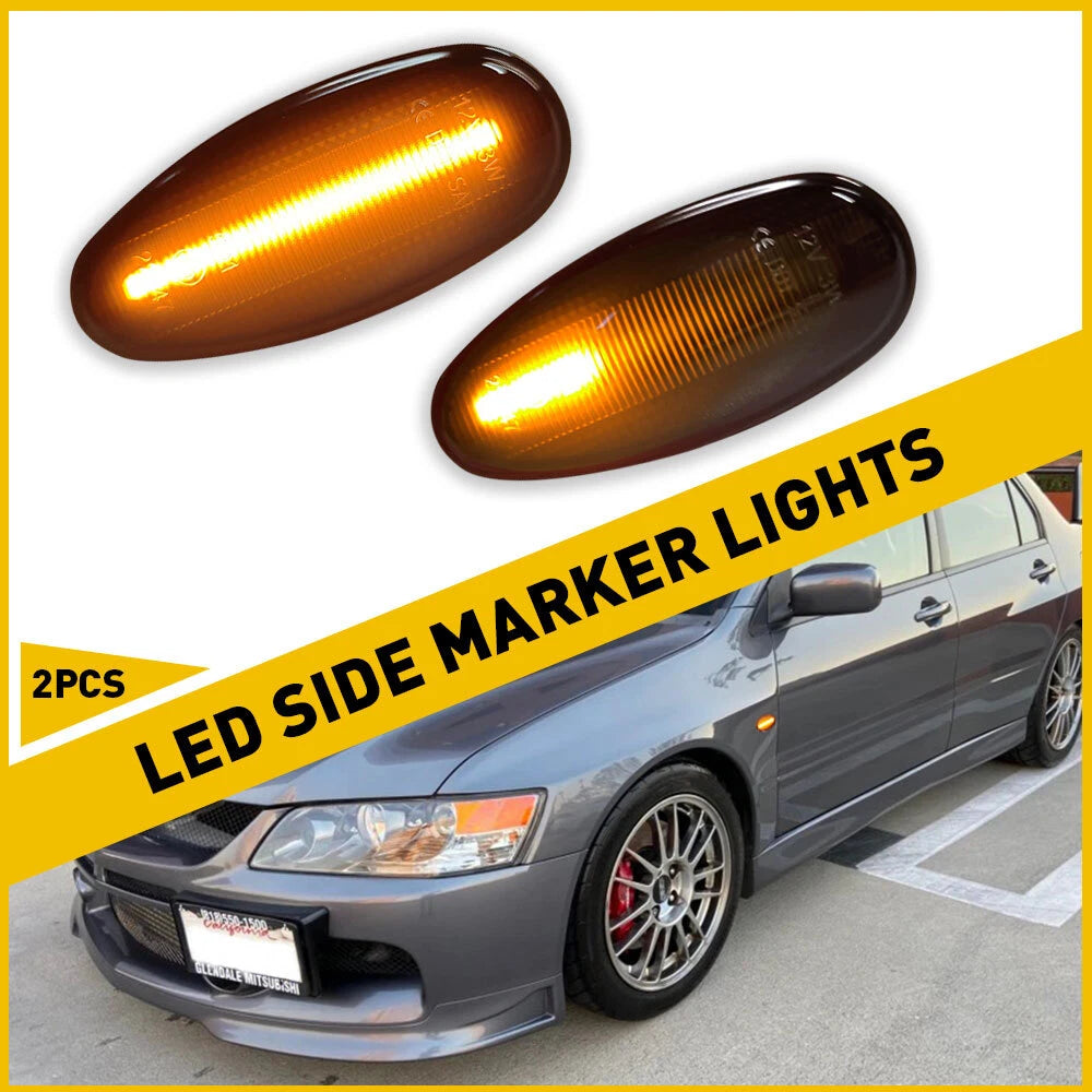 Sequential Amber LED Front Side Fender Light for Mitsubishi Lancer EVO (2003–2007)