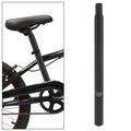 Bicycle Seat Post 28.6x450mm Aluminum Alloy Black for Universal Fit