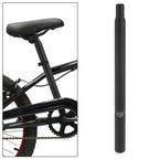 Bicycle Seat Post 28.6x450mm Aluminum Alloy Black for Universal Fit