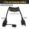 5 Feet Trailer Extension Cable 4 Pin Male Female Connector 18AWG