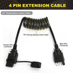 5 Feet Trailer Extension Cable 4 Pin Male Female Connector 18AWG