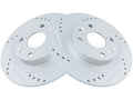 Set of 2 Rear Brake Rotors for Mazda MX3 (1992–1995) GT632QC
