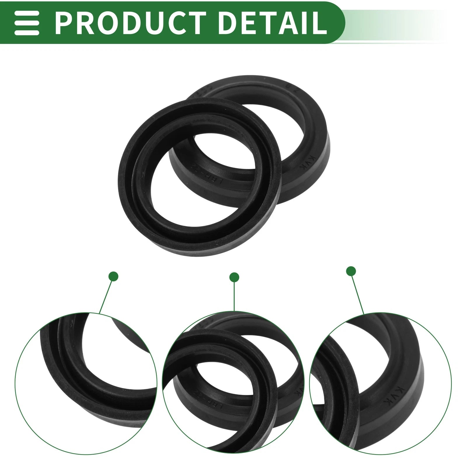 Set of 5 Oil Seal Ring 22x30x4.5mm NBR Rubber for Various Models 