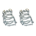 2 Link Spacing Snow Tire Chain Set for ATV UTV Lawn Mower Tractor (26x12-12)