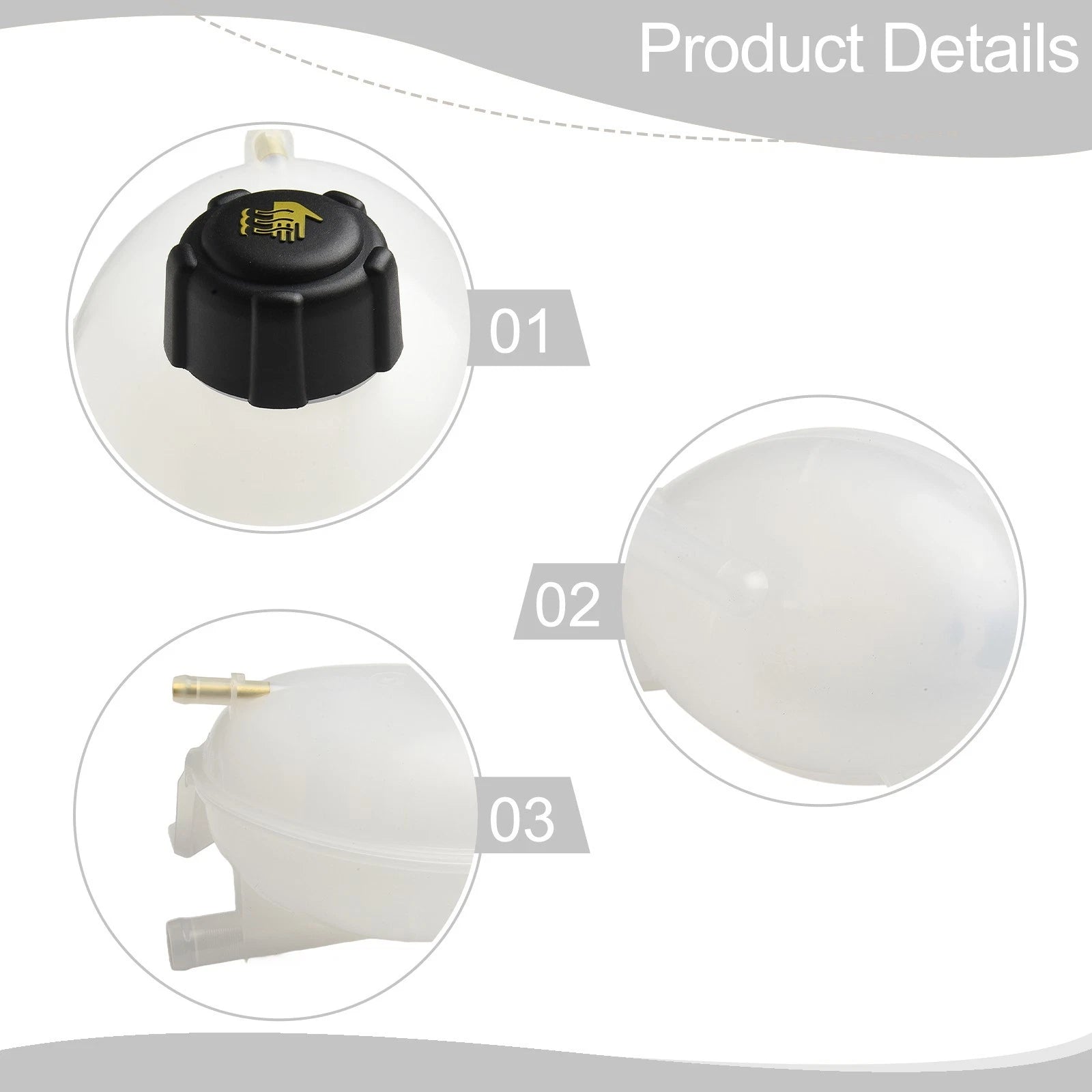 Coolant Expansion Tank and Cap Assembly for Renault Clio (OEM)