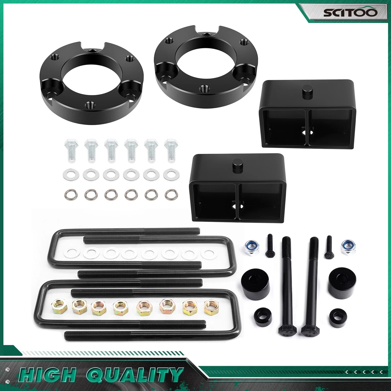 2" Front & 3" Rear Leveling Kit for Toyota Tacoma (1995–2004) 4WD 6 Lug