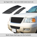 Stainless Steel Black Billet Grille Insert for Ford Expedition (2003-2006)
