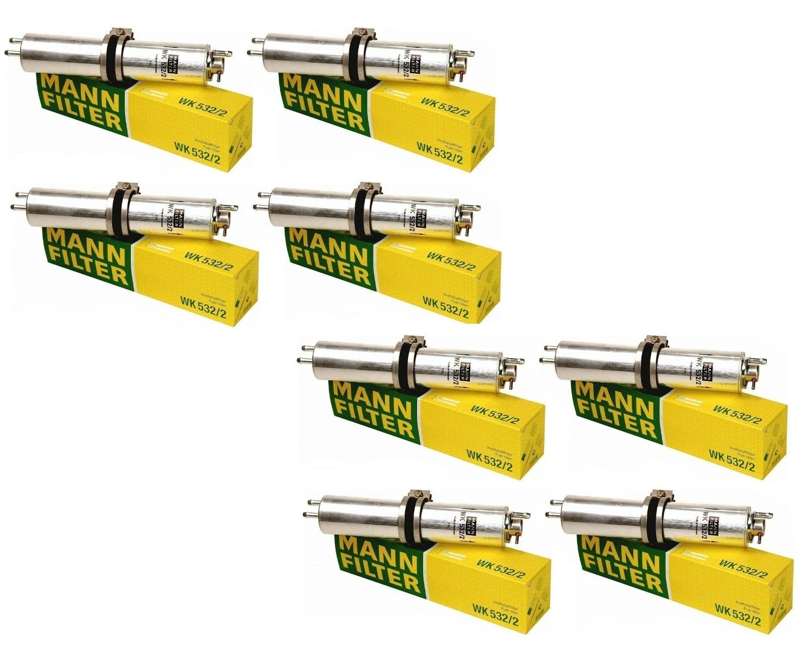 Set of 8 Fuel Filters for BMW E65 E66 745i 745Li 750i 750Li (2002–2008)