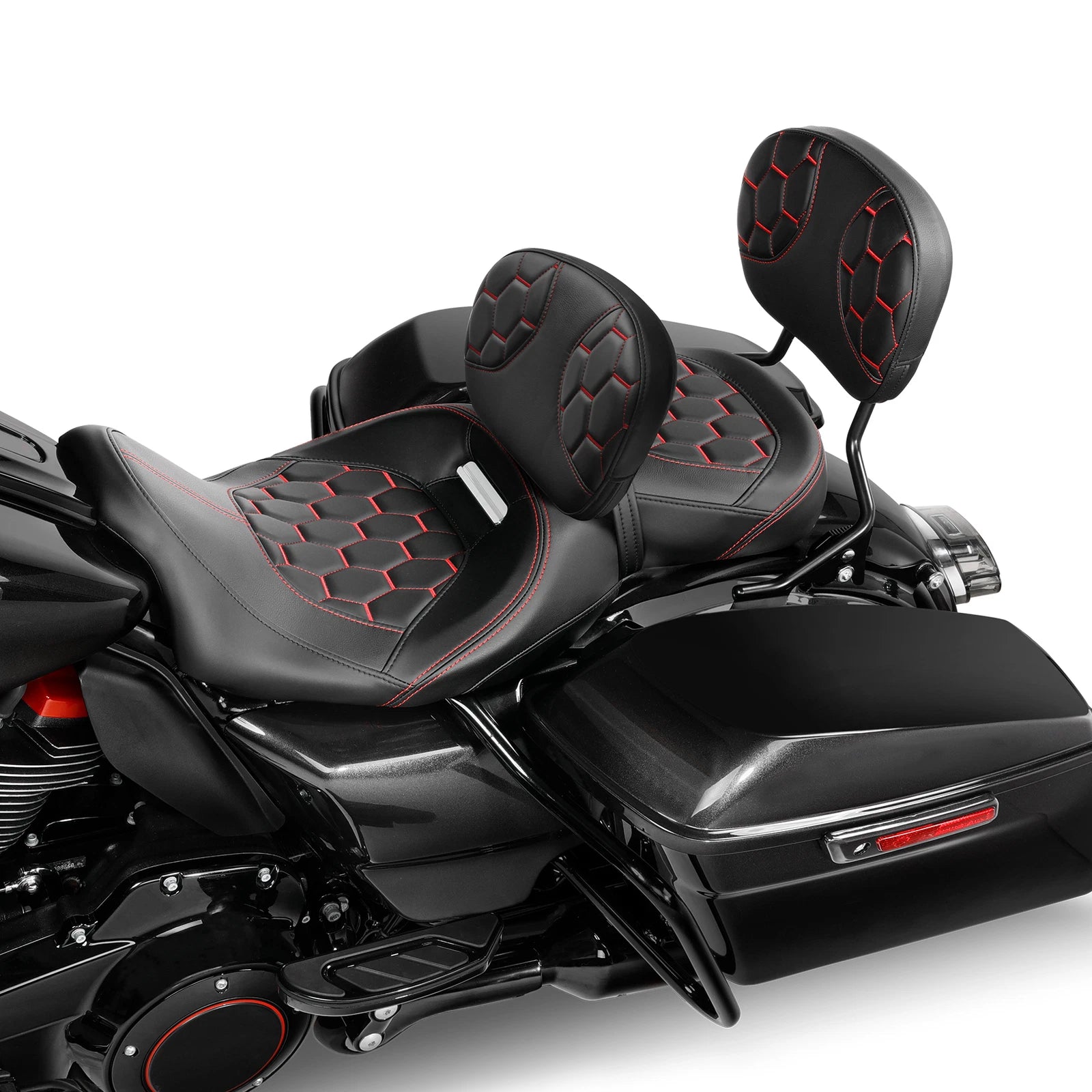 Driver & Passenger Seats with Backrest for Harley CVO Road Street Glide (2009–2023)