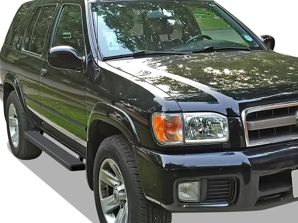 4" Matte Black Running Boards for Nissan Pathfinder (1999-2004)