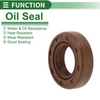 Oil Seal FKM Rubber 17x30x8mm for Various Models (5 Pcs)