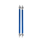 Adjustable Front Bumper Lip Splitter Strut Rod Tie Support Bar Blue for 2015–2015