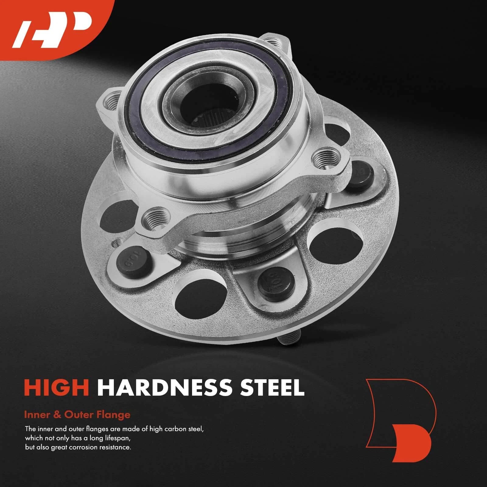 2X Rear Wheel Hub & Bearing Assembly for Honda CR-V (2017–2022) AWD