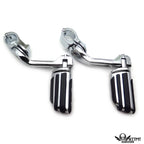 Chrome 5" Long Foot Peg Kit for Yamaha Roadstar, Honda Goldwing