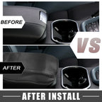 Center Console Armrest Cover for Toyota Camry (2007–2011) Faux Leather Black